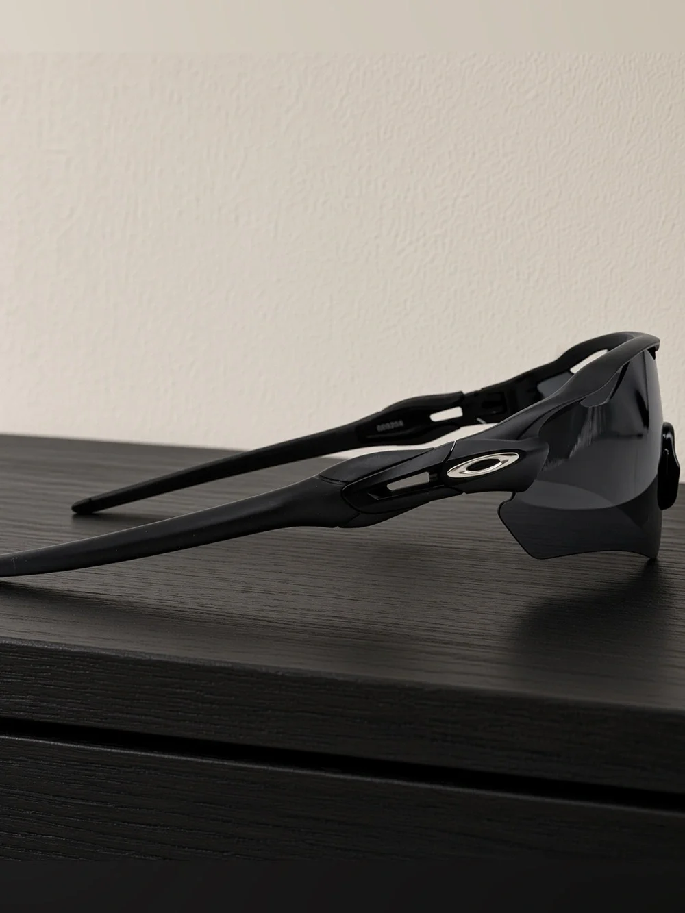 Oakley Black Wraparound Sports Sunglasses